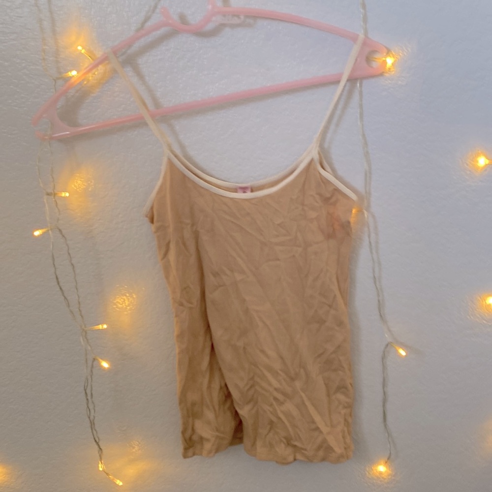 Beige Spagetti Strap